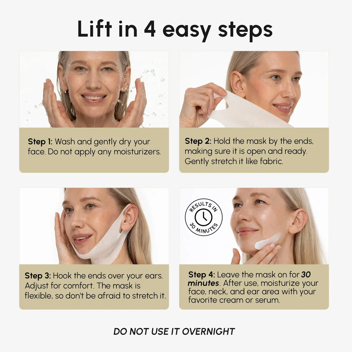 24K Gold Chin and Jawline Lifting Mask